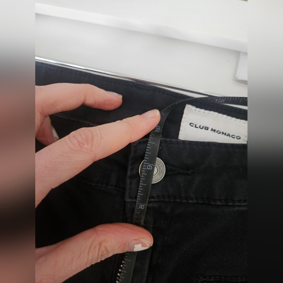 Club Monaco Black Mid Rise Jeans Sz 32 - Picture 6 of 6